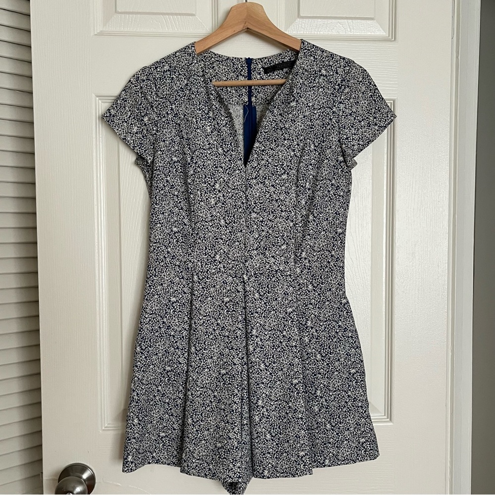 Zara Floral Romper with Pockets